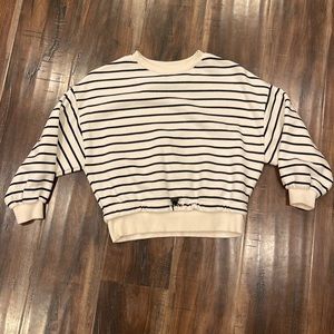 Zara Cropped Girls Sweatshirt